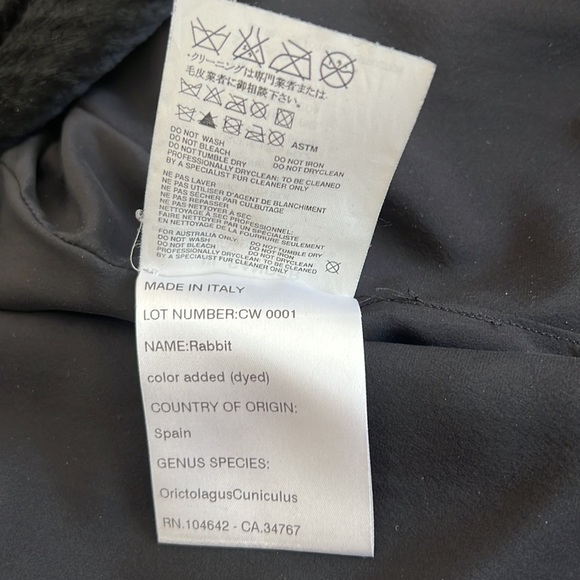 JIL SANDER Black Single Breasted Sheared Fur Coat - Picture 9 of 11